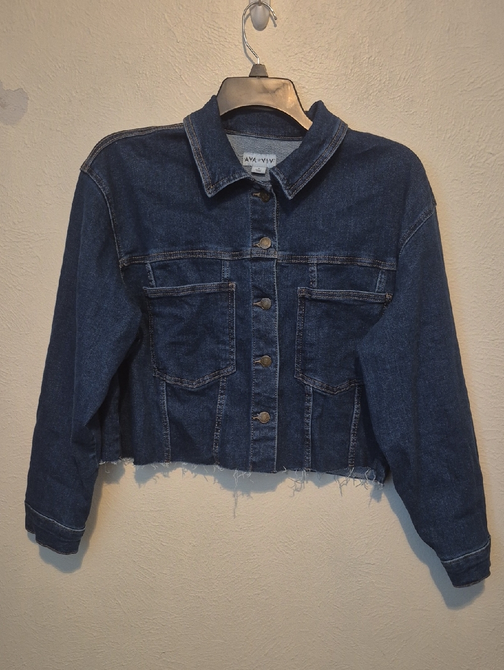 Ava & Viv Dark Blue Denim Jean Jacket